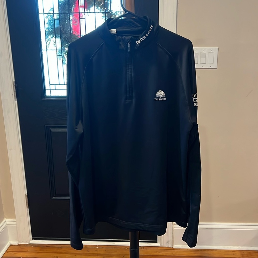 Cutter & Buck Black Lightweight Quarter Zip